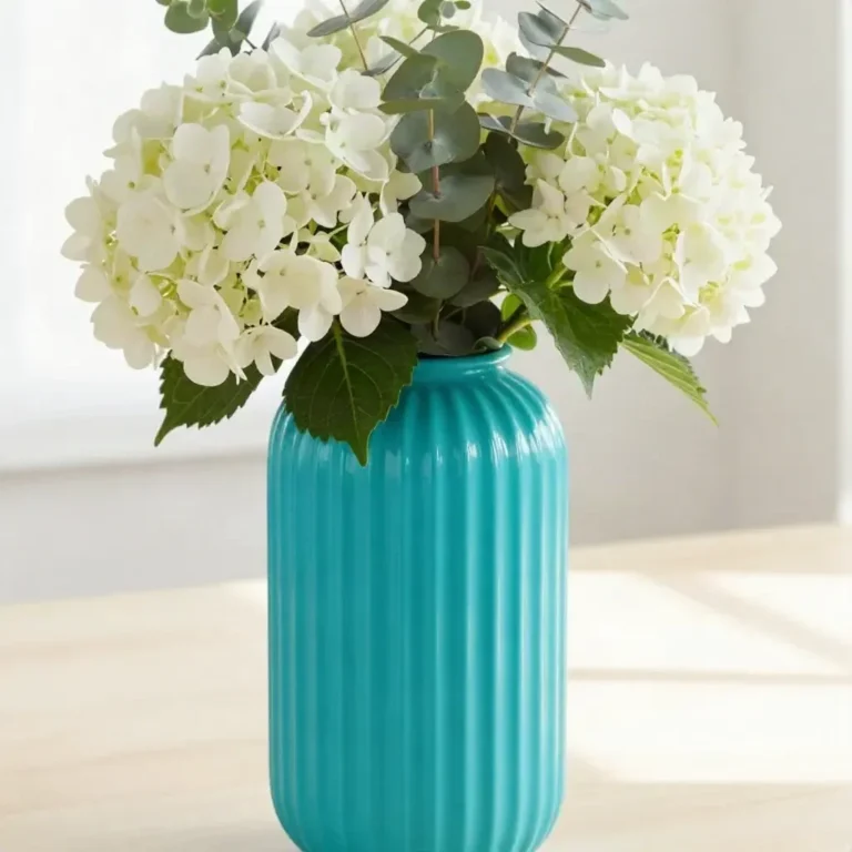 DIY fluted glass vase tutorial for beautiful home decor