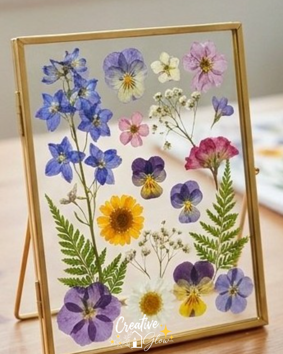 DIY Pressed Flower Glass Frame