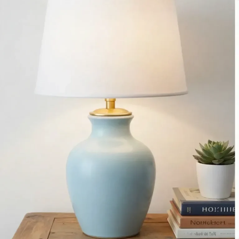 DIY thrifted lamp base makeover project with creative decor ideas