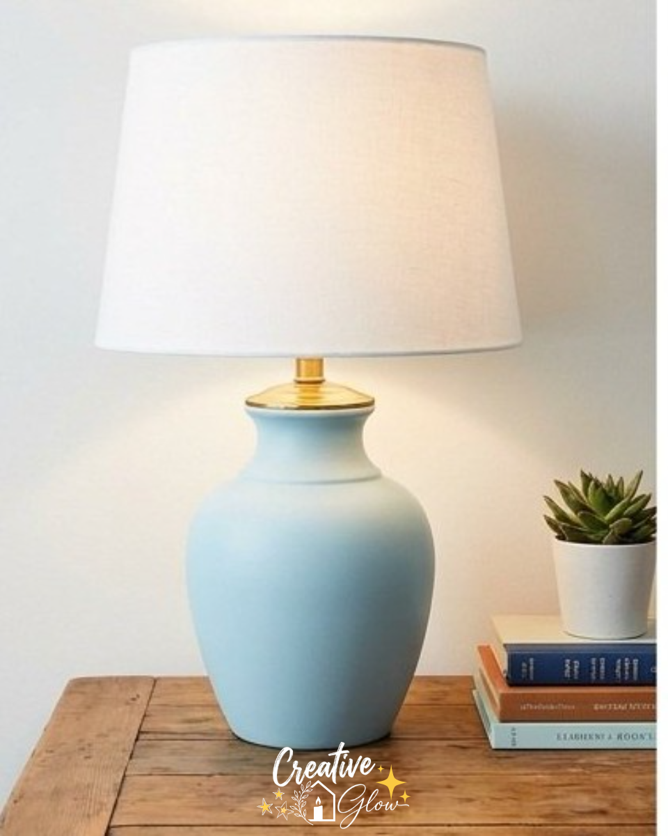DIY Thrifted Lamp Base Makeover