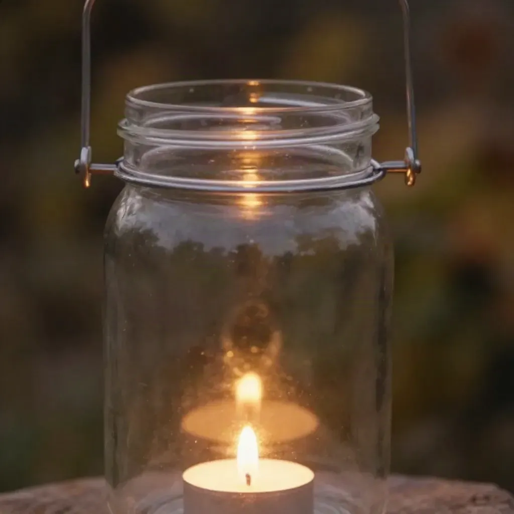 DIY Upcycled Glass Jar Lanterns