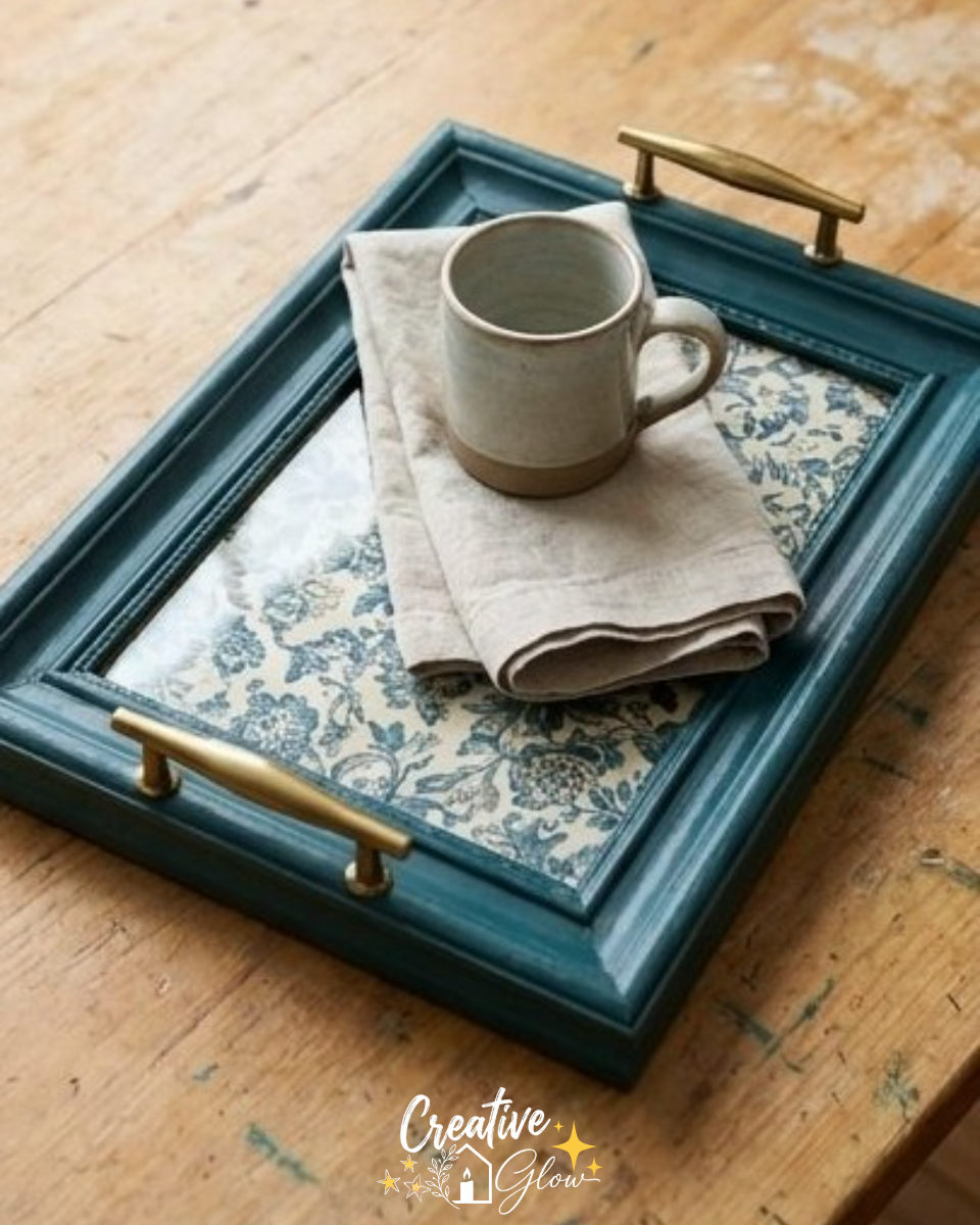DIY Upcycled Picture Frame Tray