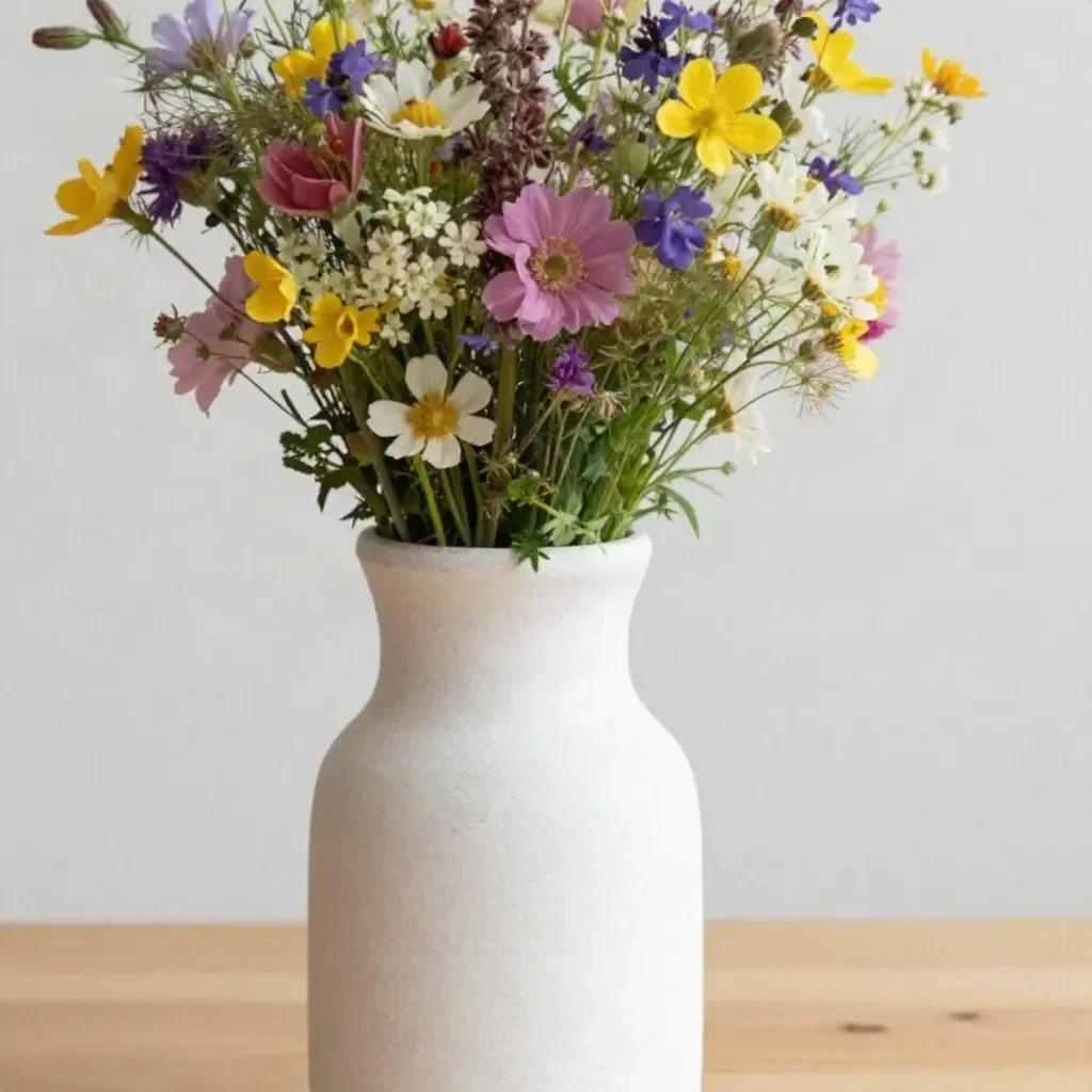 DIY textured glass vase with unique design and vibrant colors