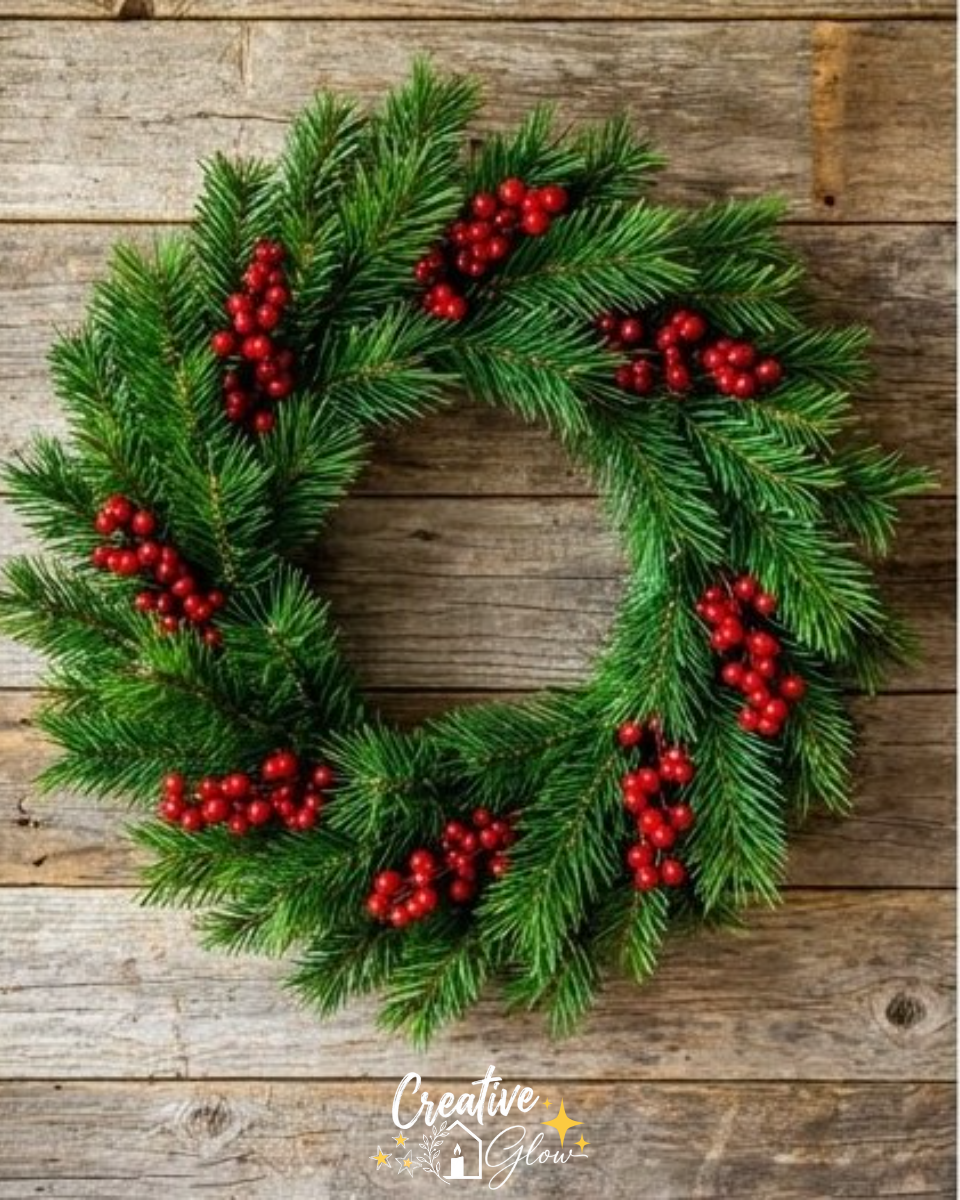 Upcycled Frame Holiday Wreath