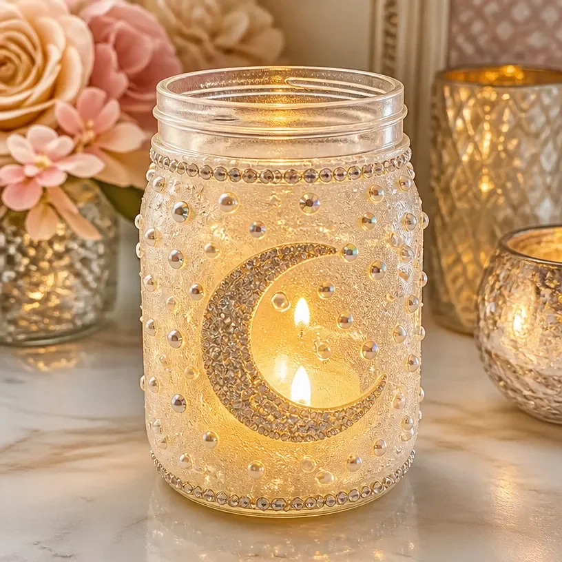 Sparkling Moon Mason Jar Lantern: Quick, Easy Glow