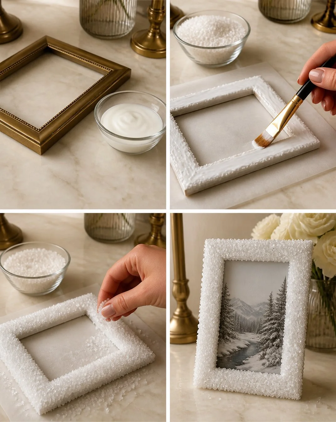 Frosted Frames for a Luxurious Decor Look