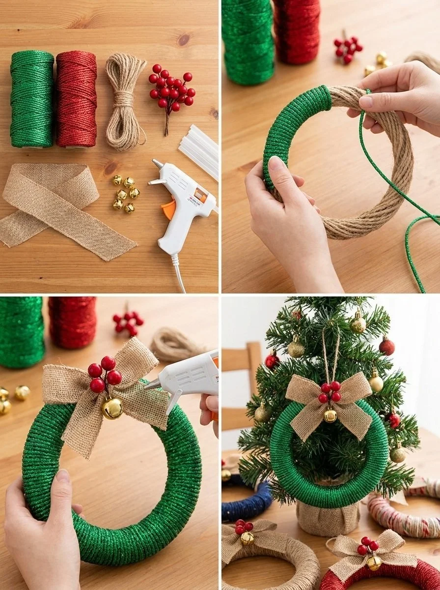 How to Make a Cord and Natural-Fiber Christmas Tree Ornament