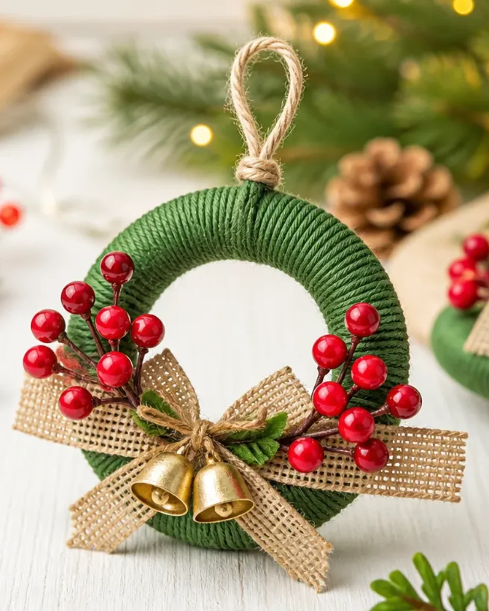 How to Make a Cord and Natural-Fiber Christmas Tree Ornament