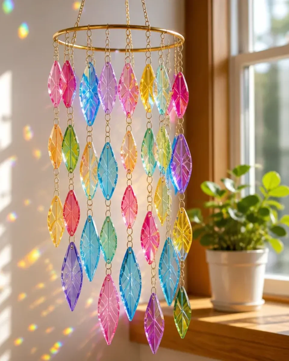 Recycled Plastic Bottle Crystal Suncatcher