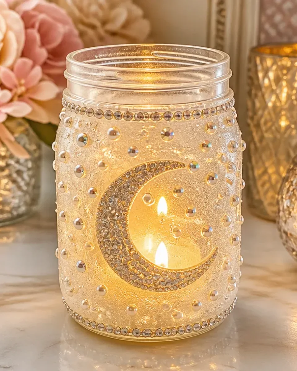 Sparkling Moon Mason Jar Lantern: Quick, Easy Glow