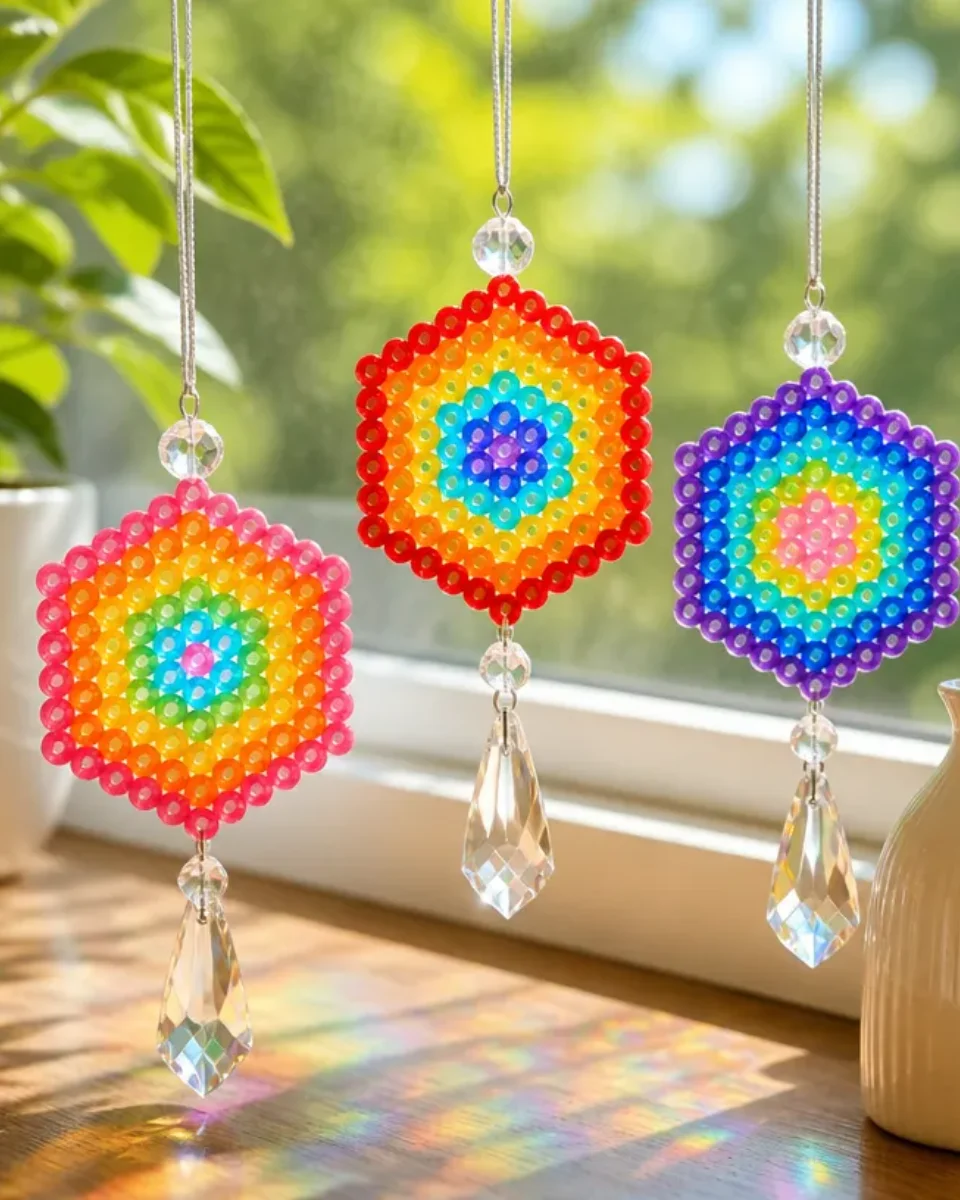 DIY Melted Bead Suncatchers: Easy Craft Tutorial