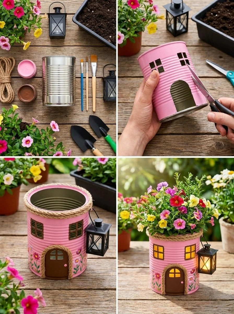 DIY Can Planter: Easy Upcycled Garden Project