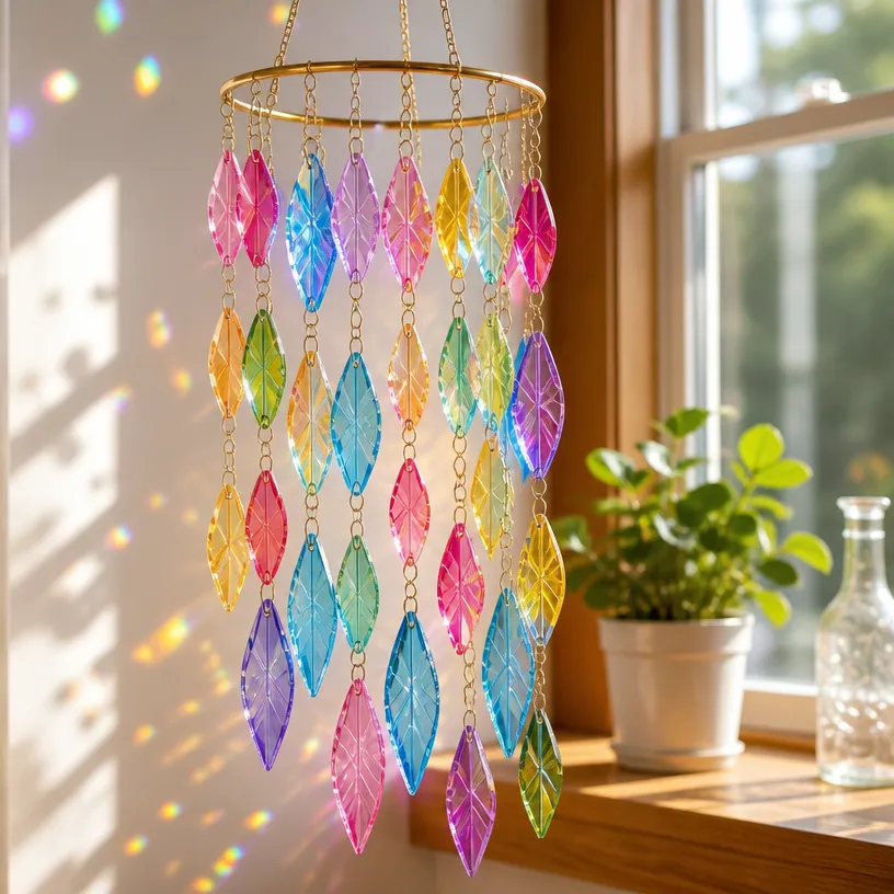 Recycled Plastic Bottle Crystal Suncatcher