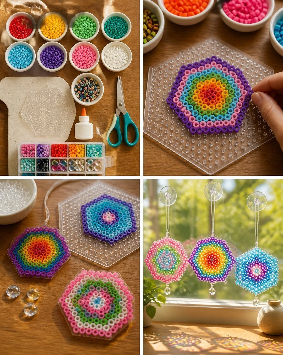 DIY Melted Bead Suncatchers: Easy Craft Tutorial